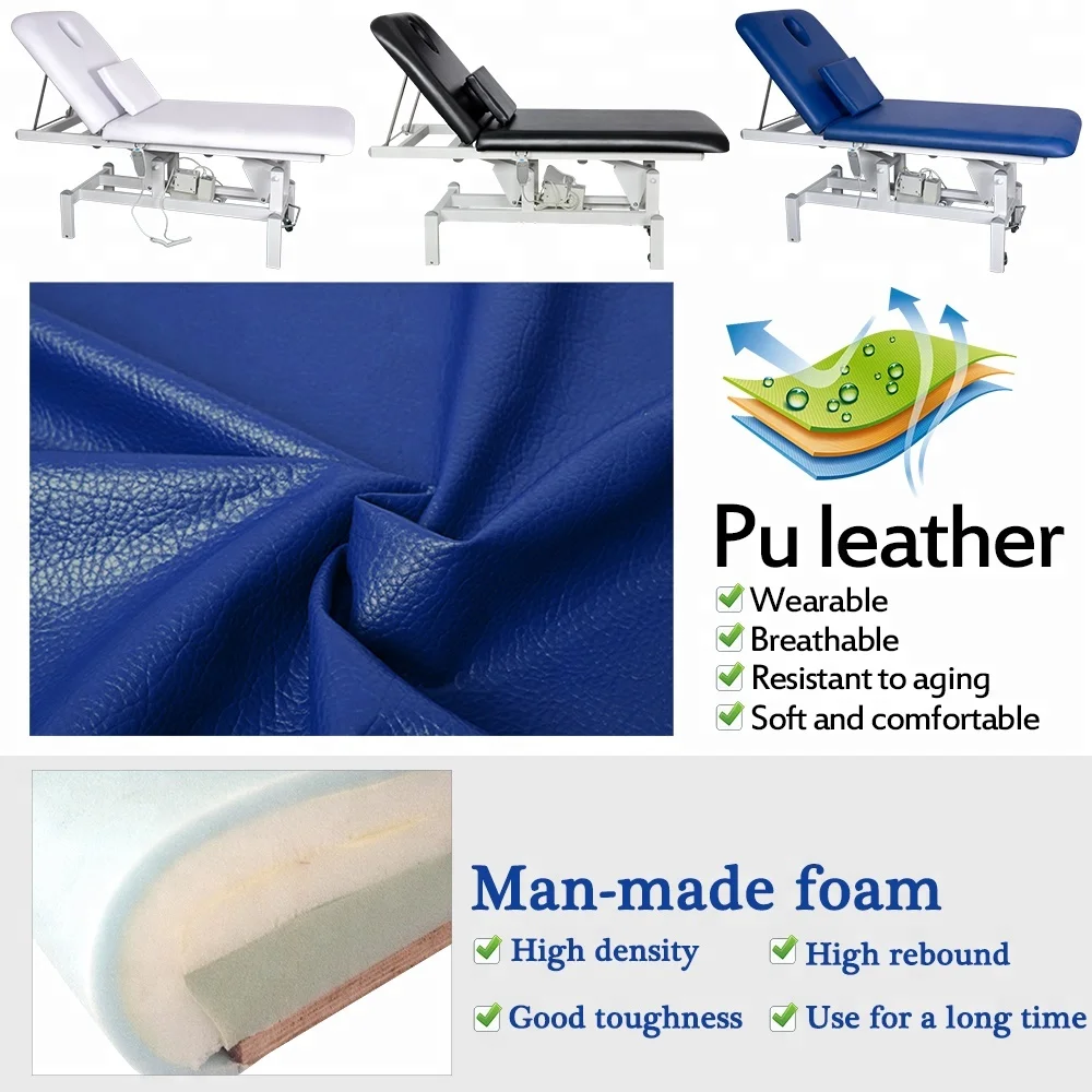 
hydraulic clinic massage bed 2 Motors electric beauty treatment chair 