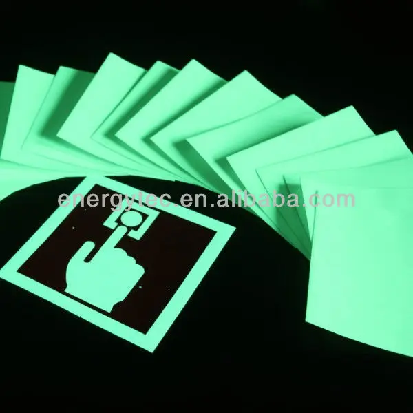 Photoluminescent pvc board for Exit signs