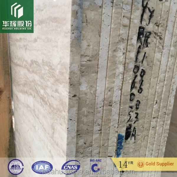 Italian imported marble Roman Travertine slab tile for indoor decoration