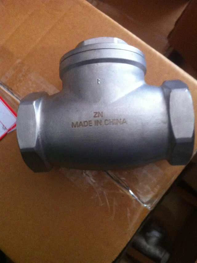 CF8/CF8M SS Threaded Cast Swing Check Valve 1 Piece 200 WOG Full Port