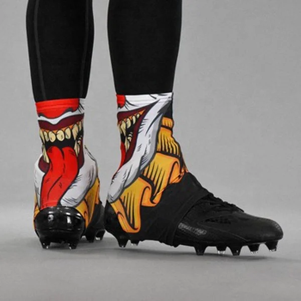OEM service custom dollar USD design American football sports youth adult cleat covers spats shoes covers
