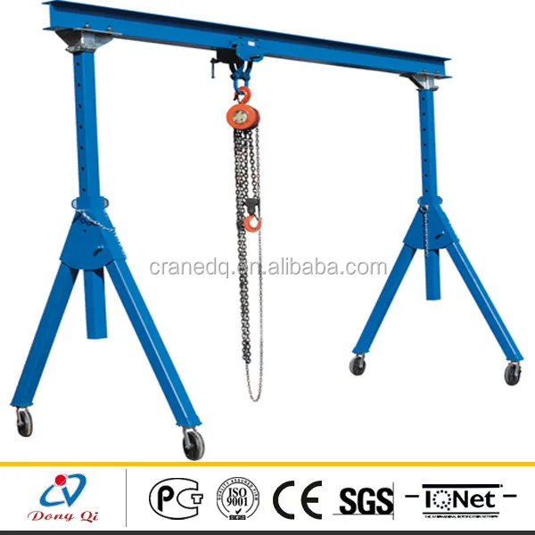 3 Ton Simple Structure 4 Wheels Mini Gantry Crane