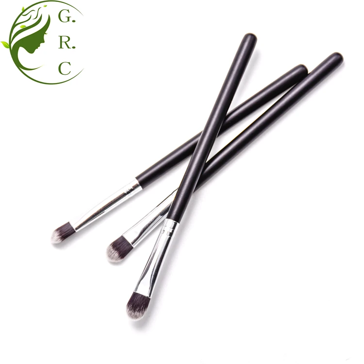 Custom Logo Single Wood Handle Private Label Single Mini Flat Eyeshadow Brush Makeup Brush Applicator