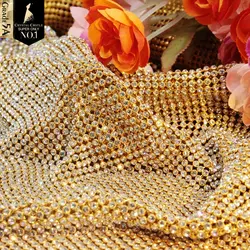 Crystal Castle Rhinestones Big Stone Strass Mesh Crystal Mesh Textile Tassel Trim Non Hotfix Rhinestone Sheet