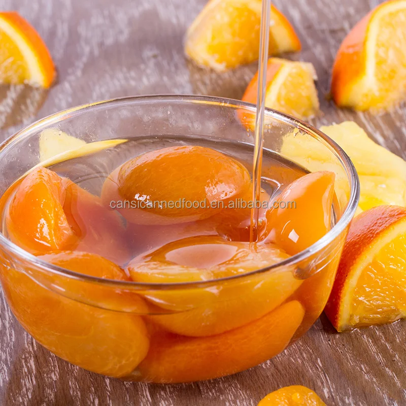 Wholesale Canned Apricot Fruit Dices/ Sliced / Halves in Light Syrup
