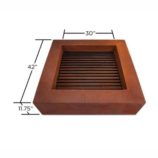 
Outdoor table top camping corten steel metal brazier fire pit 
