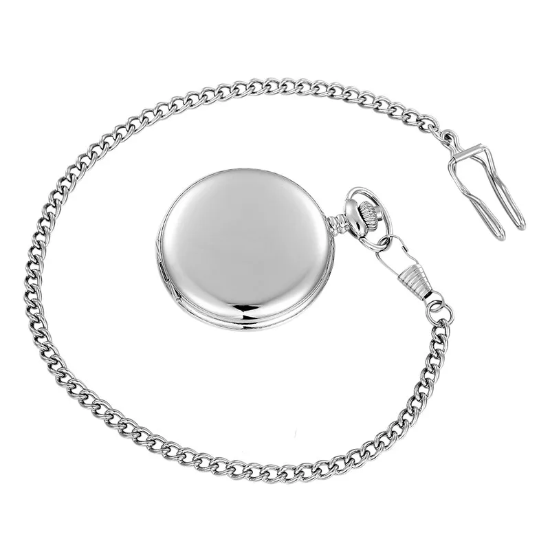 Customize Silver Gold Antique Japan Movt Wholesale Quartz Pocket Watch