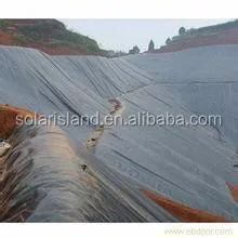 2.00mm HDPE geomembrane liner for chemical  waste plant, Salt Marshes, Garbage Burying Field, Refuse dump