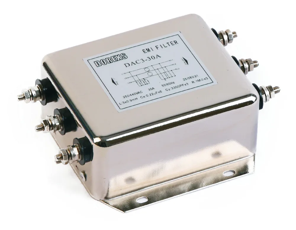 DAC1-10A 3 Phase AC noise power line filter