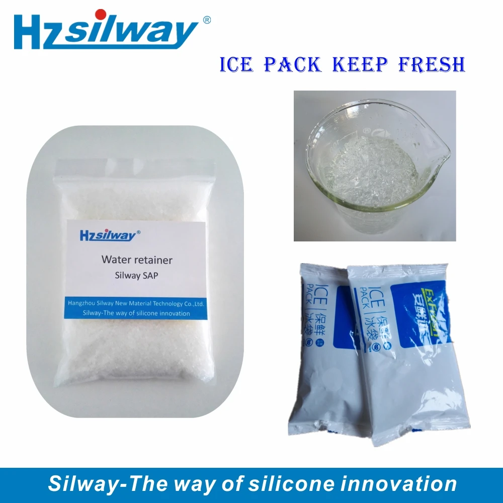 Hot sales fresh cold compress raw material sodium polyacrylate for food with good effect