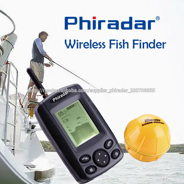 беспроводной эхолот with10- уровней чувствительности настройки и несколькими уровнями диапазоне глубин