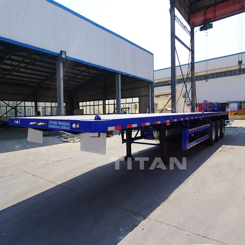 heavy duty tandem axle 20 foot 40 foot custom cargo trailer manufacturers container flatbed trailer manufacturers