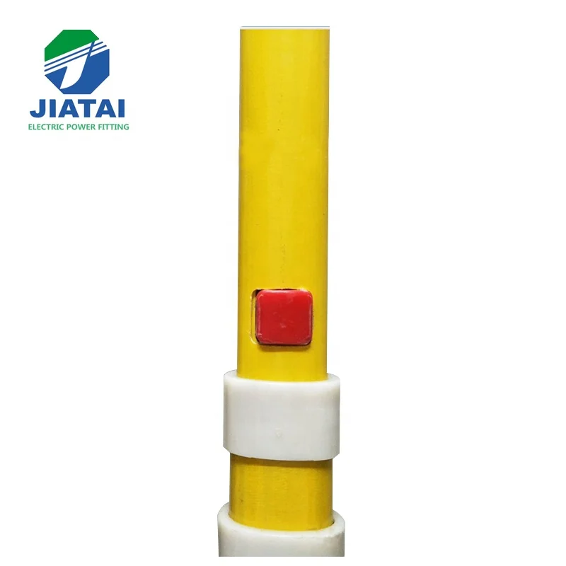 Adjustable High Voltage Fiberglass Telescopic FRP Triangle Hot Stick