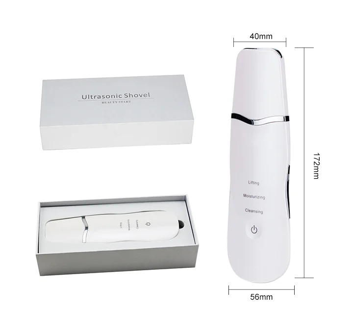 Beauty Equipment Ultrasonic Digital Skin Scrubber Portable Facial Machine