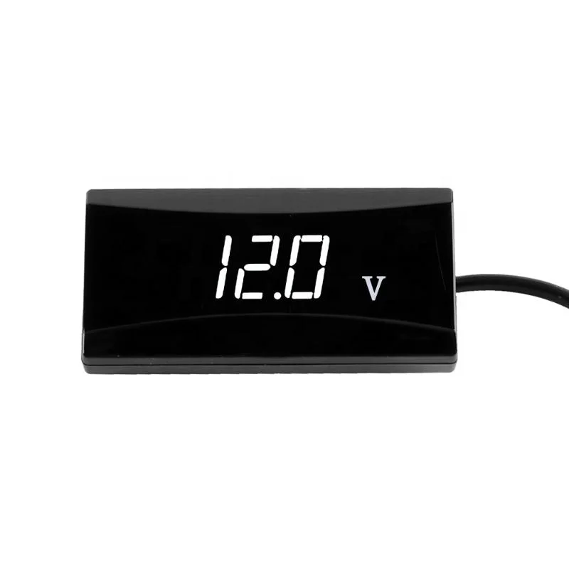 High Quality Waterproof 12V Digital LED Display Voltmeter For  Motorcycle off-road motorbike