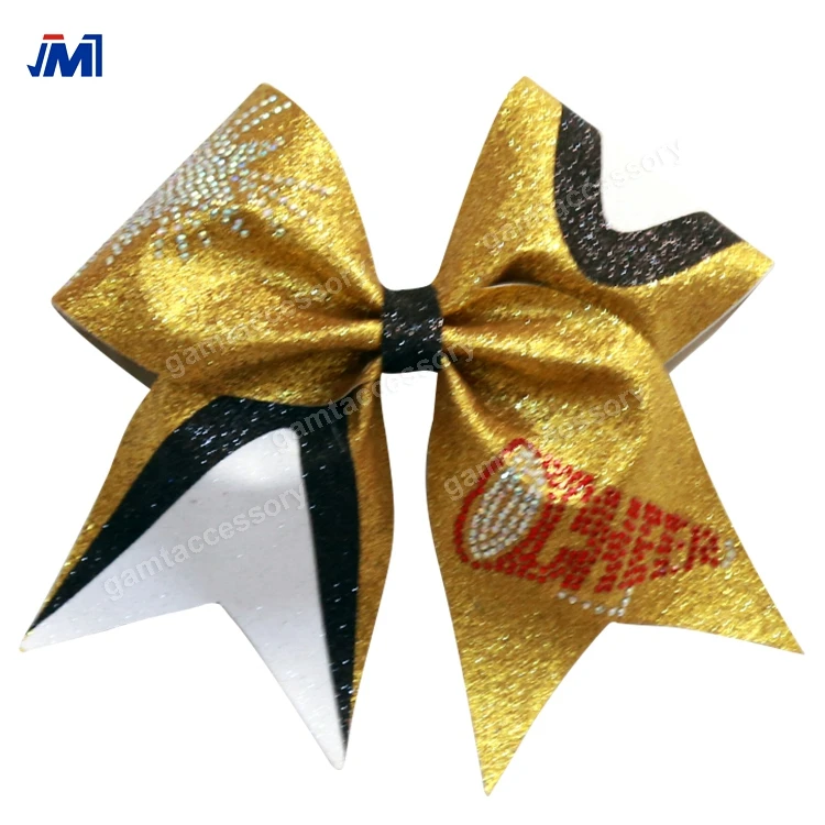 Wholesale cheerleader Cheerleading team girls ribbon boutique hair bows