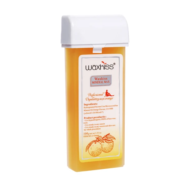 Hot selling Wholesale Lipo soluble wax 100g cartridge wax roller on waxing machine for home use