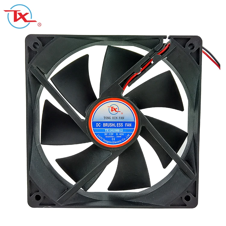 Hot Sale DC 12025 12V DC Brushless Fan 120mm CPU Case LED Fan Cooling Made In China