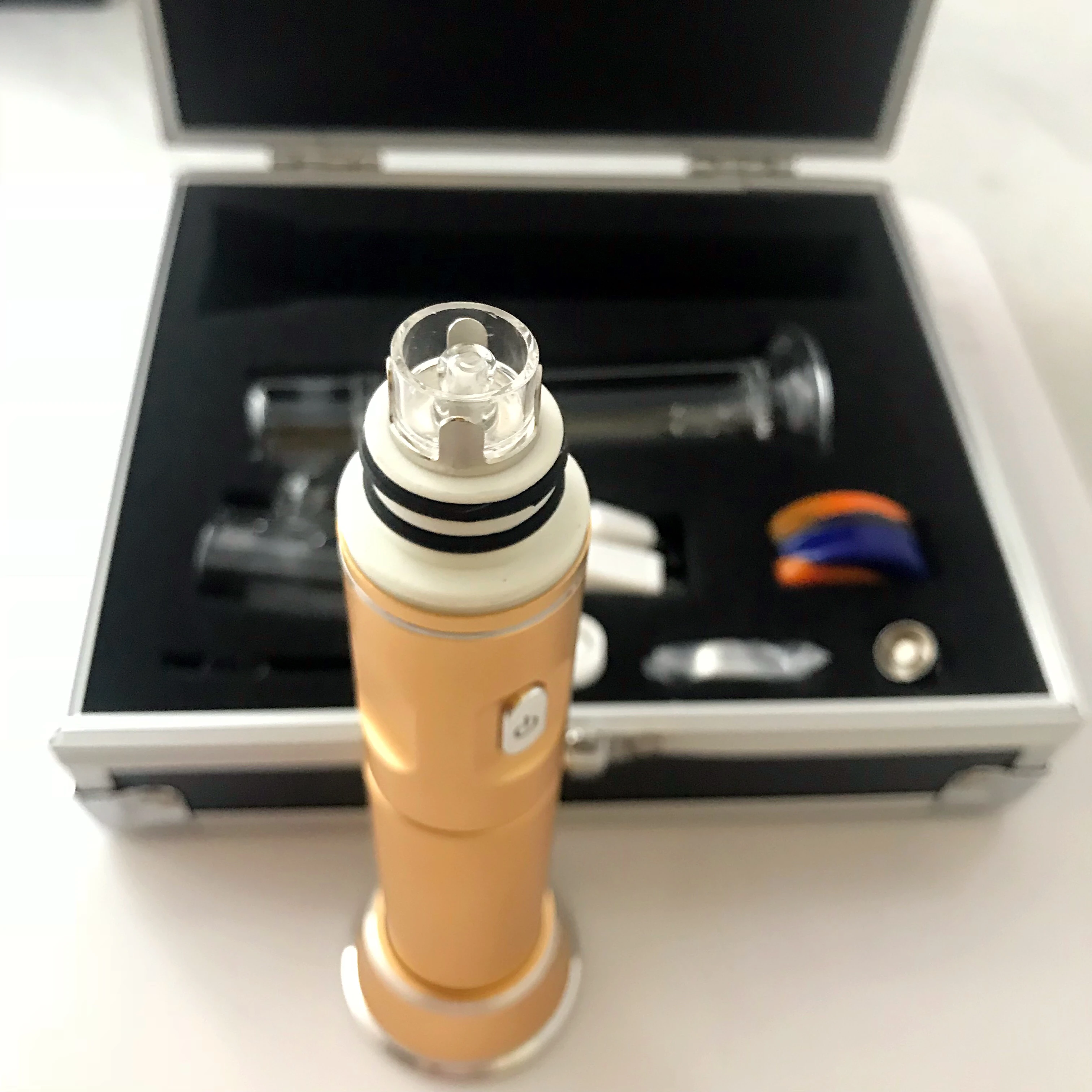 
Button Removable Rechargeable Enail Magnet Glass Pipe Vaporizer Vape Battery 18650 Henail 