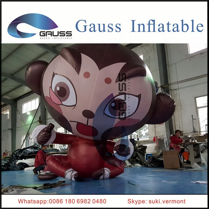 hot sale giant Inflatable remote control helium monkey balloon/inflatable advertising monkey cartoon