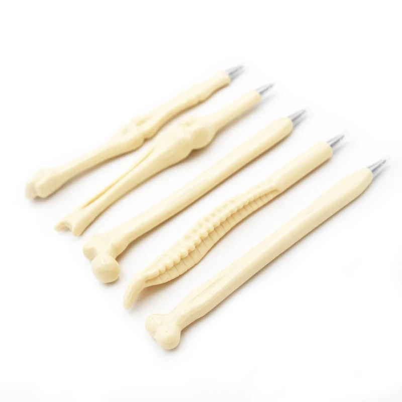
Novelty plastic creative design bone shaped ballpoint pen for Hospital medical writing 