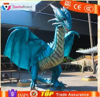 Factory custom 3D animals Hand-carved Big dragon figurines