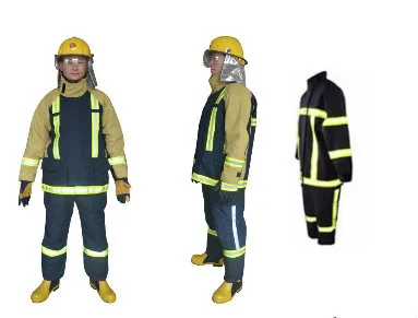 EN11612 Aramid IIIA flame retardant electric arc protection clothes for fireman