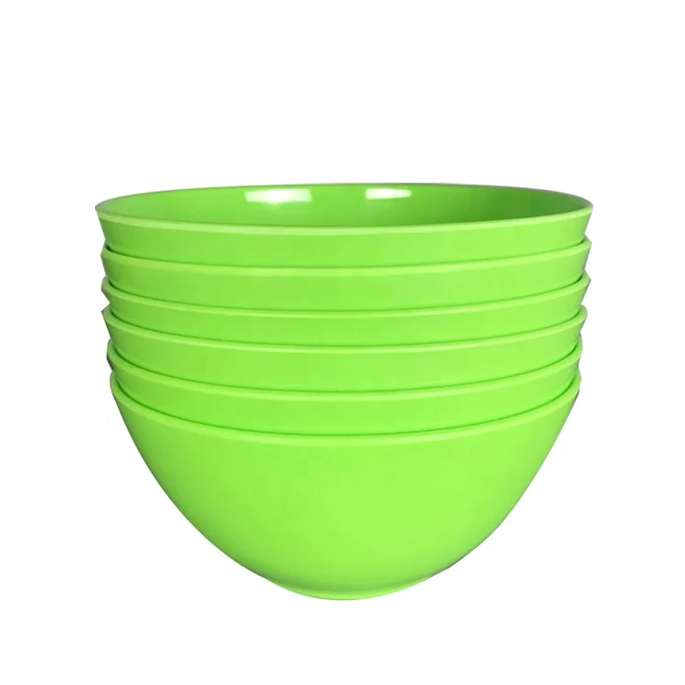 Green solid color food contact safe houseware plastic melamine candle bowls