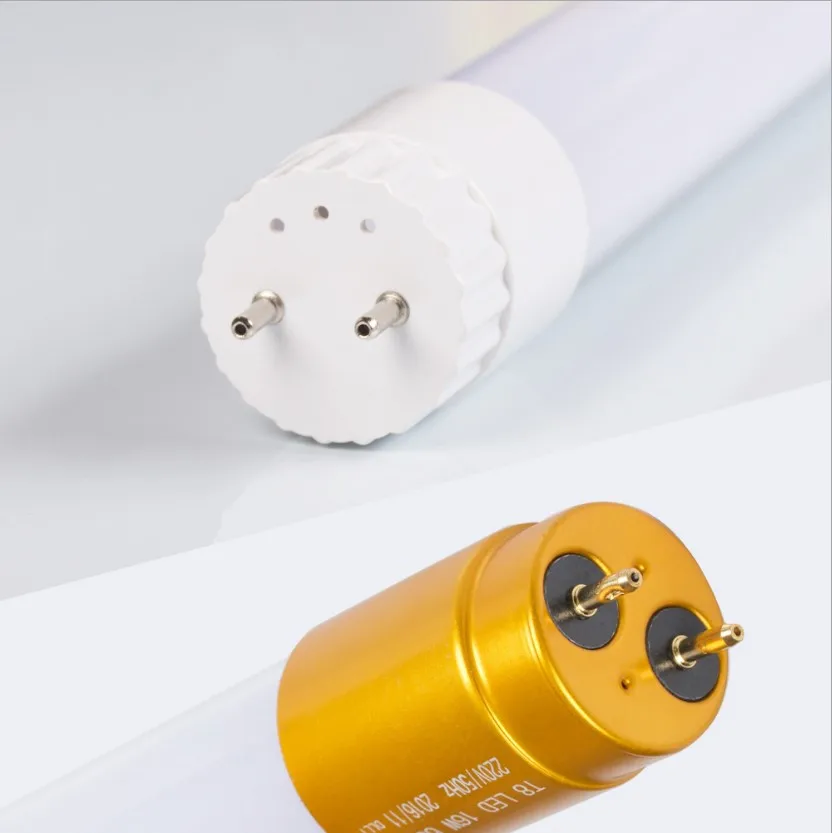 cheapest price gold color end cap 5630smd  4ft t8 led glass tube light 18w 22w 26w 30w