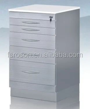 Mobile Used modern stainless steel dental cabinet