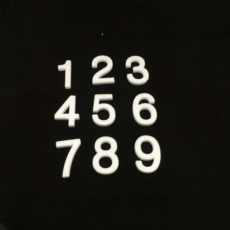 Polystyrene Foam Materials  Numbers For Children Diy Hand-made Materials Teaching Tools
