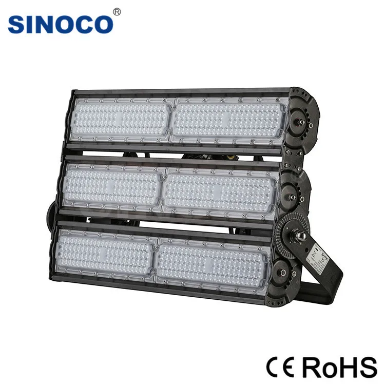 800W LED Flood Light 180 Degree Rotatable U Bracket Aluminum Alloy Body IP65 Rating Stadium Park 4000K Color Temperature 5000K