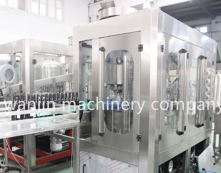 
Good Price 3 in 1 Beer Glass Bottle Filling Machine With Washer Filler Capper 