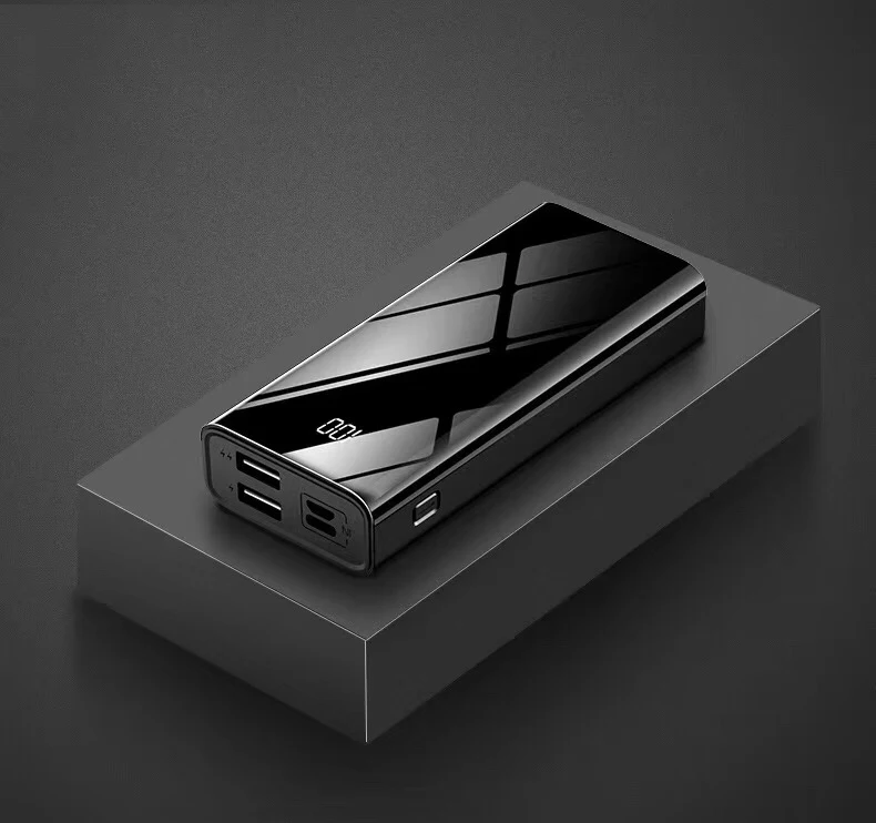 2019 New Arrivals Digital Led Logo 10000Mah Portable Small Power Bank