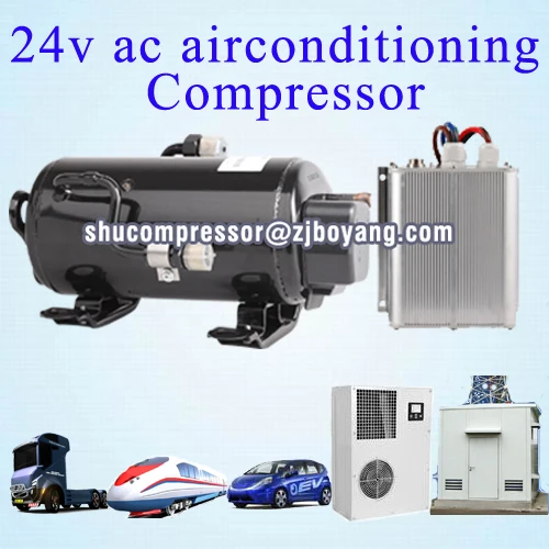 electric a/c compressor for 12v/24v cab a/c of truck electric-vehicle automotive air conditioning kits