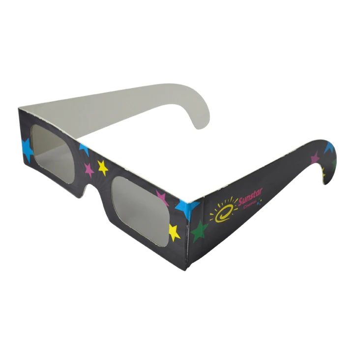 
Cheap Logo Paper 3D Glasses Diffraction Glasses Firework Glasses 