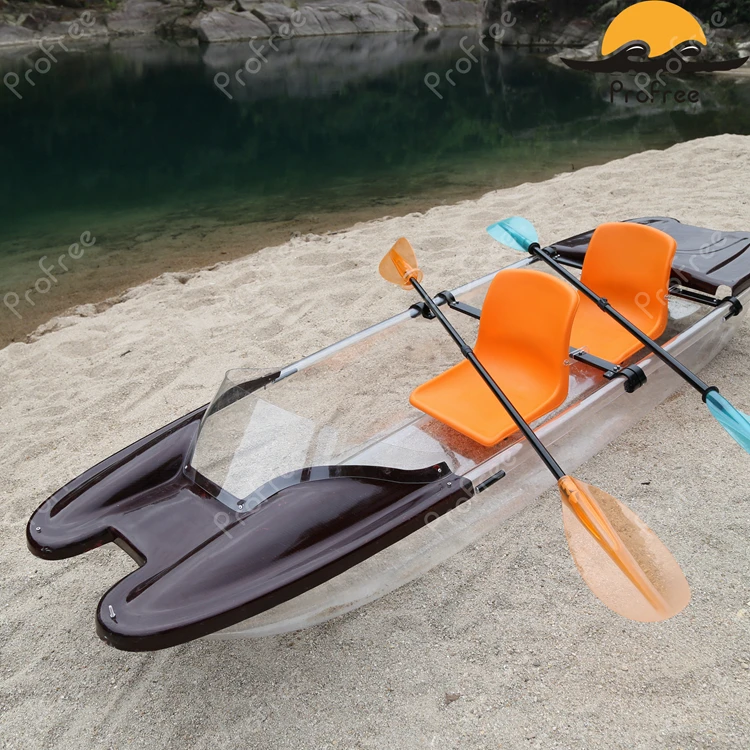 
PC Transparent Kayak/ Clear Plastic Boat/ Double Seats /newest /canoe with decent design 