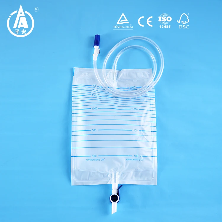 
 Китайский дренажный мешок для мочи с открытым замкнутым клапаном  
