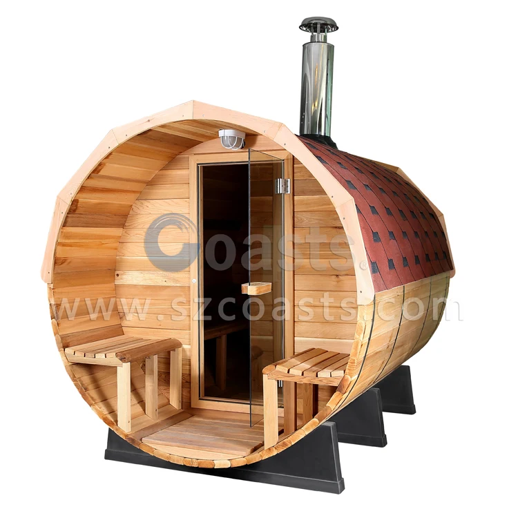 2018 Factory New Design Beat Selling Wooden Sauna Panoramic Barrel