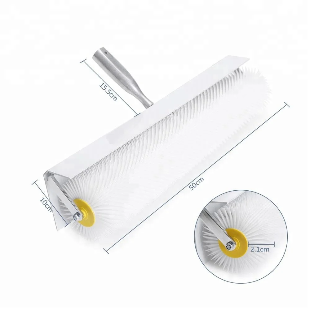 CHEAP Spiked roller brush with Metal baffle Self-leveling Epoxy Floor tools