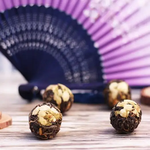 Wholesale Dragon Pearl Handmade 100% Natural Jasmine Black Tea Ball