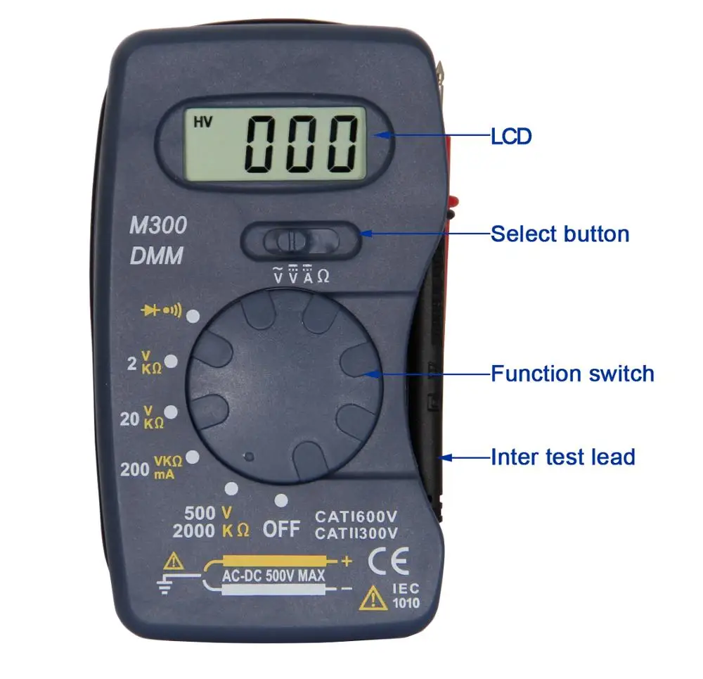 multimeter Pocket size digital M300