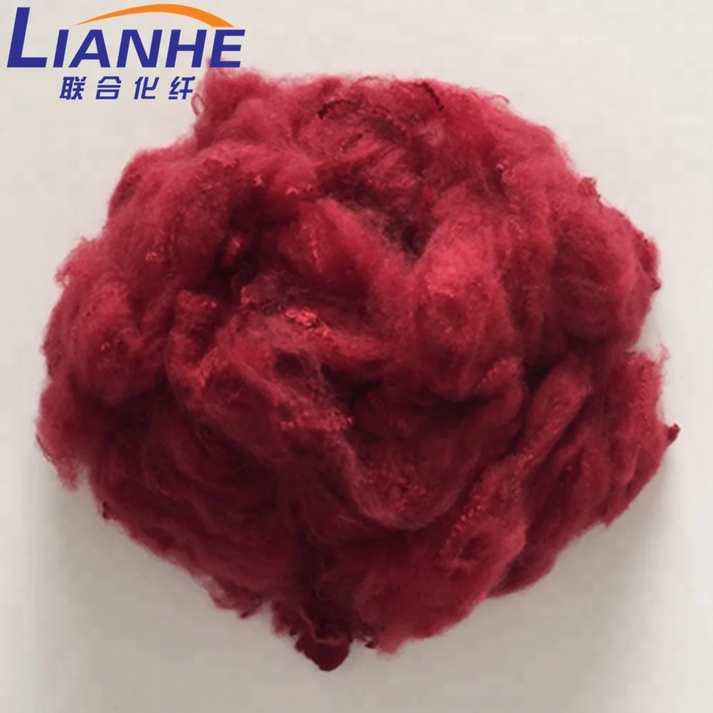 
different denier polyester fiber, dope dyed synthetic fibre, fibres de polyester 