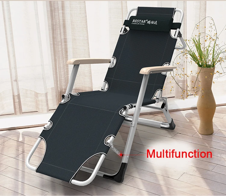 Multi-functional bedroom leisure lightweight metal zero gravity chair for camping lounge chair ottoman outdoor metal chair