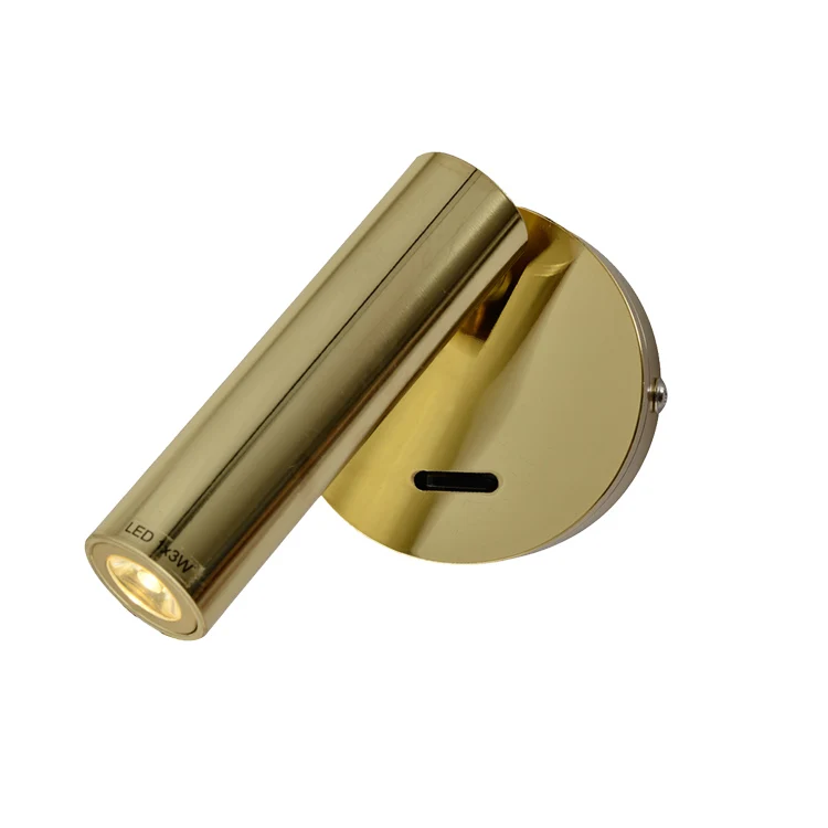 
Made in China hotel cheap decorative modern iron led bedside headboard gold modern wall lamp reading lights 