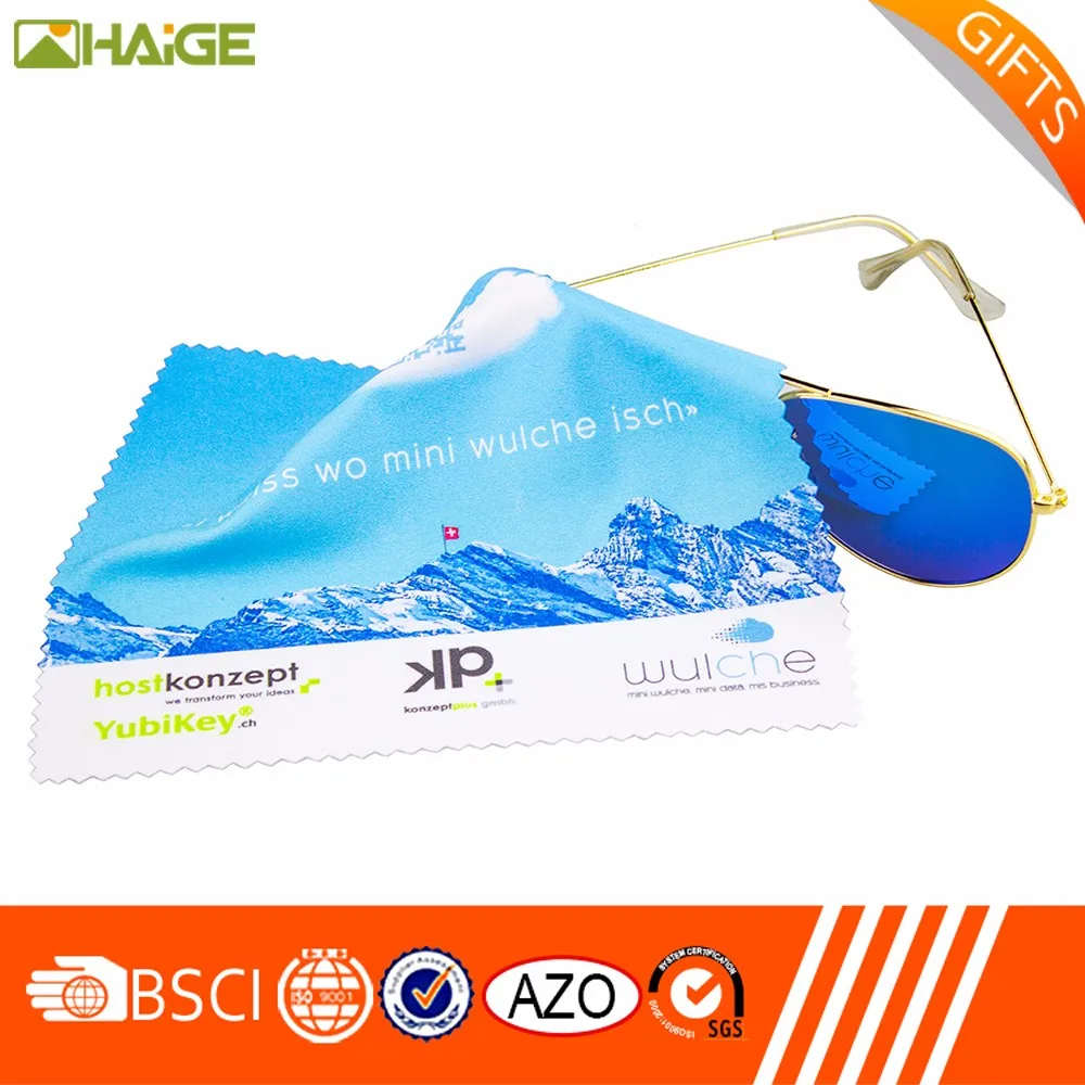 Логотип ткань из микроволокна для очистки объектива 100% бамбуковое волокно ткань передачи тепла