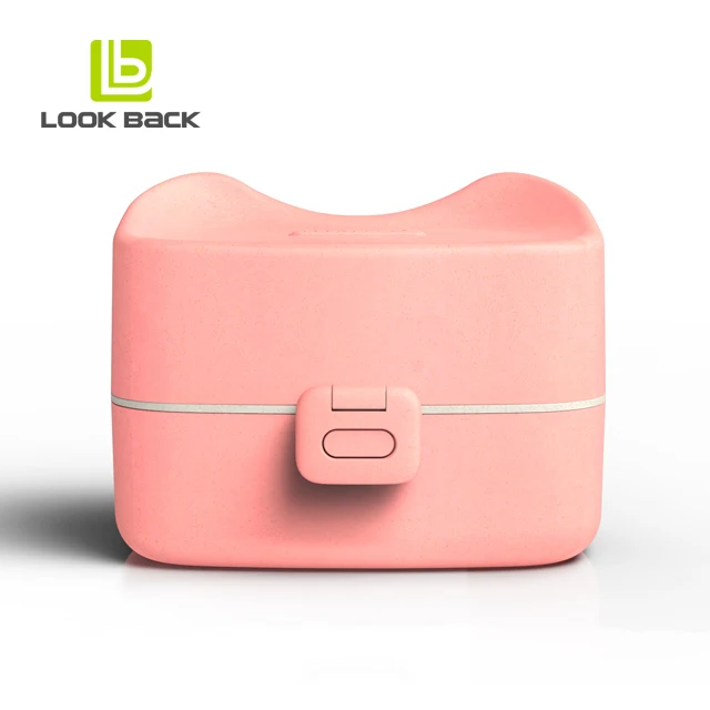 New Arrival Modern Style Microwave Safe Plastic Bento Lunch Box Fresh Food Storage Box for Kids Students Office Use