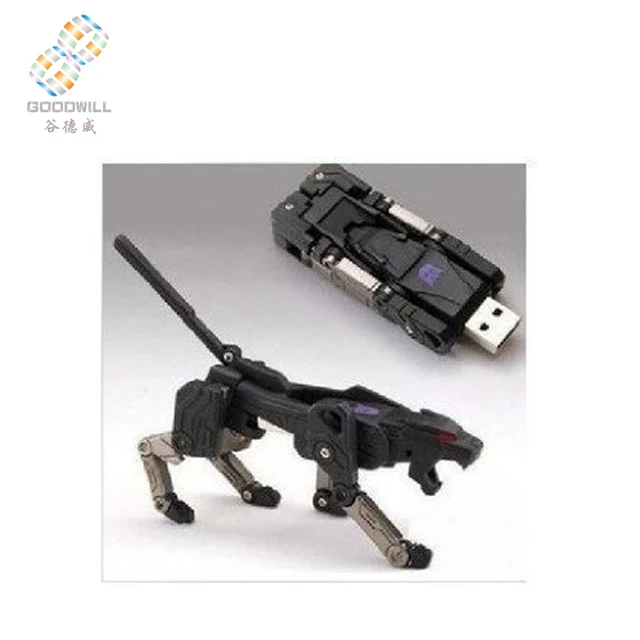 
Wholesale Retail Transformer Robot Dog USB 2.0 2GB ~64GB Memory USB Flash Drive cool gift cheap 