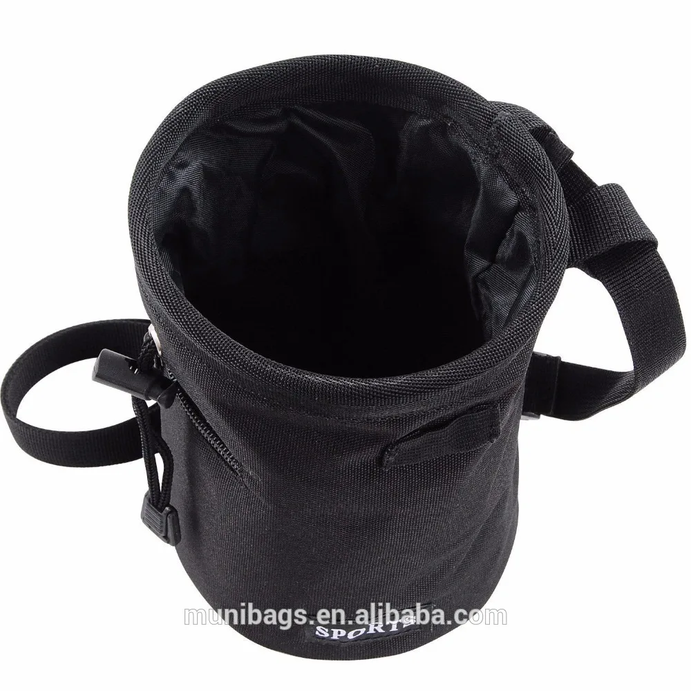 
Rock Climbing Chalk Bag With Belt and Zipper Pocket- For Chalk Storage 