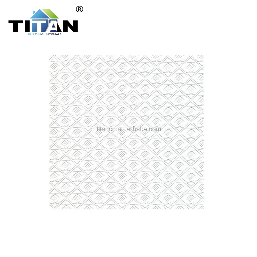 PVC Gypsum Ceiling A573 without Design, Vinyl Faced Gypsum Panels